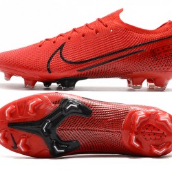 Nike Mercurial Vapor 13 Elite FG Red Black Soccer Cleats