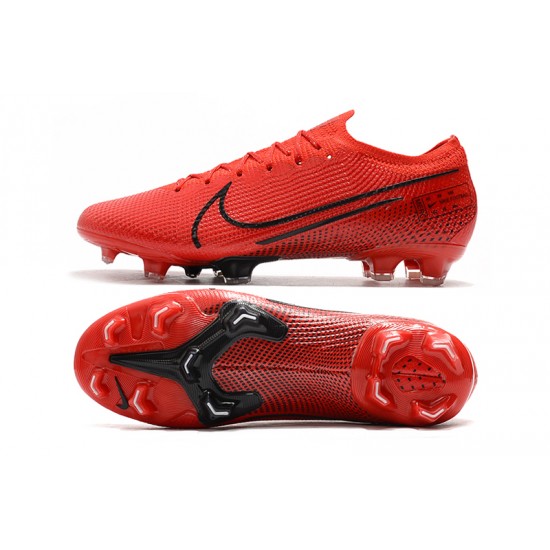 Nike Mercurial Vapor 13 Elite FG Red Black Soccer Cleats