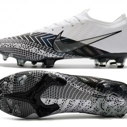 Nike Mercurial Vapor 13 Elite FG White Black Soccer Cleats