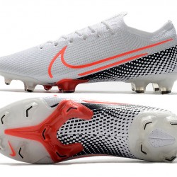 Nike Mercurial Vapor 13 Elite FG White Orange Black Soccer Cleats