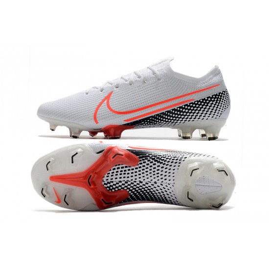 Nike Mercurial Vapor 13 Elite FG White Orange Black Soccer Cleats