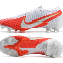 Nike Mercurial Vapor 13 Elite FG White Orange Gold Soccer Cleats