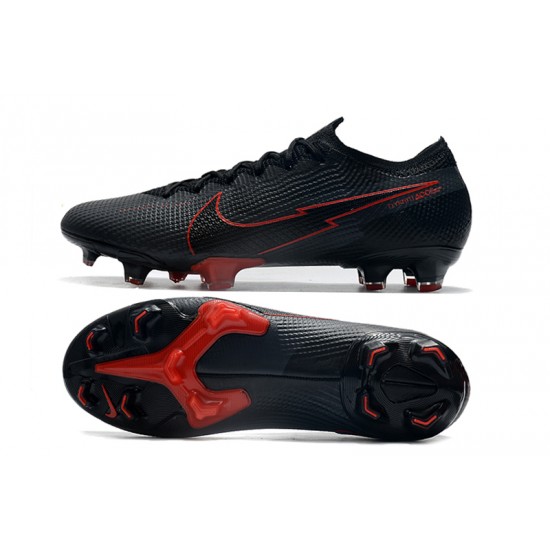 Nike Mercurial Vapor 13 Elite Korea FG Black Red Soccer Cleats