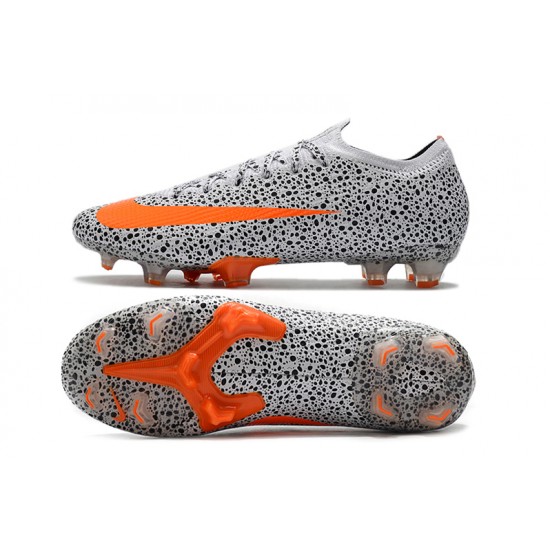 Nike Mercurial Vapor 13 Elite Korea FG Grey Silver Orange Soccer Cleats