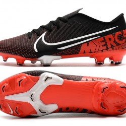 Nike Mercurial Vapor XIII PRO FG Black Red White Soccer Cleats