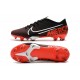 Nike Mercurial Vapor XIII PRO FG Black Red White Soccer Cleats