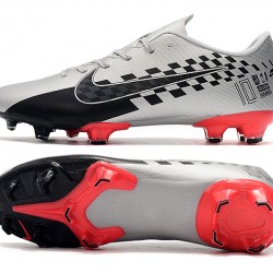 Nike Mercurial Vapor XIII PRO FG Black Silver Red Soccer Cleats