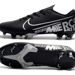 Nike Mercurial Vapor XIII PRO FG Black Silver Soccer Cleats