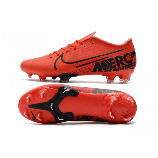 Nike Mercurial Vapor XIII PRO FG Red Black Soccer Cleats