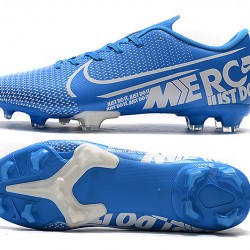 Nike Mercurial Vapor XIII PRO FG White Blue Soccer Cleats
