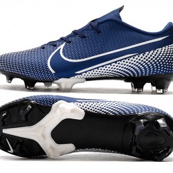 Nike Mercurial Vapor XIII PRO FG White Deep Blue Soccer Cleats