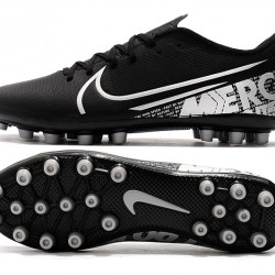 Nike Vapor 13 Academy AG R Black White Soccer Cleats