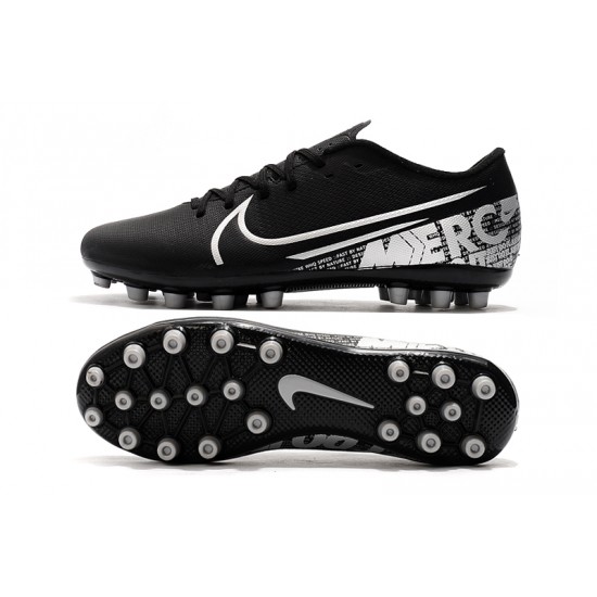 Nike Vapor 13 Academy AG R Black White Soccer Cleats