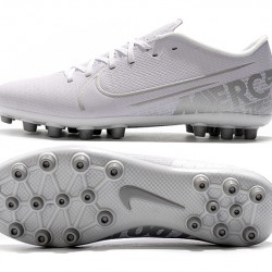 Nike Vapor 13 Academy AG R White Silver Soccer Cleats