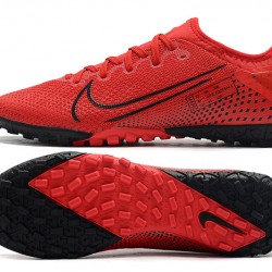 Nike Vapor 13 Pro TF Black Red Soccer Cleats