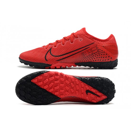 Nike Vapor 13 Pro TF Black Red Soccer Cleats