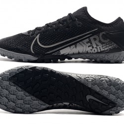 Nike Vapor 13 Pro TF Black Silver Soccer Cleats