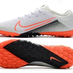 Nike Vapor 13 Pro TF White Black Orange Soccer Cleats