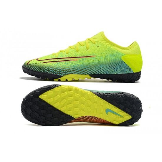 Nike Vapor 13 Pro TF Yellow Green Black Red Soccer Cleats