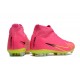 Nike Air Zoom Mercurial Superfly IX Academy AG High-top Green Pink Women And Men Soccer Cleats 