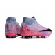 Nike Air Zoom Mercurial Superfly IX Academy AG High-top Purple Pink Women And Men Soccer Cleats 