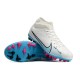 Nike Air Zoom Mercurial Superfly IX Academy AG High-top White Blue Women And Men Soccer Cleats