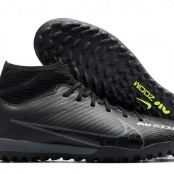 Nike Air Zoom Mercurial Superfly IX Academy TF High-top Black Women And Men Soccer Cleats 