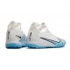 Nike Air Zoom Mercurial Superfly IX Academy TF High-top Blue White Women And Men Soccer Cleats 