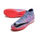 Nike Air Zoom Mercurial Superfly IX Academy TF High-top Purple Pink Women And Men Soccer Cleats 