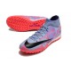 Nike Air Zoom Mercurial Superfly IX Academy TF High-top Purple Pink Women And Men Soccer Cleats