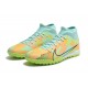 Nike Air Zoom Mercurial Superfly IX Academy TF High-top Turqoise Khaki Green Women And Men Soccer Cleats