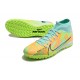 Nike Air Zoom Mercurial Superfly IX Academy TF High-top Turqoise Khaki Green Women And Men Soccer Cleats 