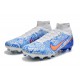 Nike Air Zoom Mercurial Superfly IX Elite AG High-top Blue White Women And Men Soccer Cleats 