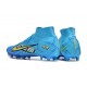 Nike Air Zoom Mercurial Superfly IX Elite AG High-top Blue Women And Men Soccer Cleats 