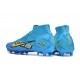 Nike Air Zoom Mercurial Superfly IX Elite AG High-top Blue Women And Men Soccer Cleats