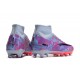 Nike Air Zoom Mercurial Superfly IX Elite AG High-top Purple Grey Women And Men Soccer Cleats 