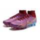 Nike Air Zoom Mercurial Superfly IX Elite AG High-top Purple Women And Men Soccer Cleats