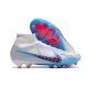 Nike Air Zoom Mercurial Superfly IX Elite AG High-top White Blue Pink Women And Men Soccer Cleats