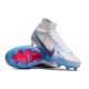 Nike Air Zoom Mercurial Superfly IX Elite AG High-top White Blue Pink Women And Men Soccer Cleats