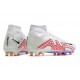 Nike Air Zoom Mercurial Superfly IX Elite AG High-top White Pink Women And Men Soccer Cleats 
