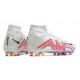 Nike Air Zoom Mercurial Superfly IX Elite AG High-top White Pink Women And Men Soccer Cleats