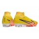 Nike Air Zoom Mercurial Superfly IX Elite AG High-top Yellow Women And Men Soccer Cleats 