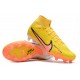 Nike Air Zoom Mercurial Superfly IX Elite AG High-top Yellow Women And Men Soccer Cleats