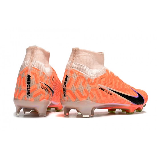 Nike Air Zoom Mercurial Superfly IX Elite FG High-top Apricot Women And Men Soccer Cleats