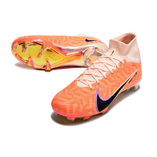 Nike Air Zoom Mercurial Superfly IX Elite FG High-top Apricot Women And Men Soccer Cleats