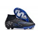 Nike Air Zoom Mercurial Superfly IX Elite FG High-top Black Dark Blue Women And Men Soccer Cleats 