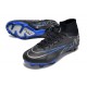 Nike Air Zoom Mercurial Superfly IX Elite FG High-top Black Dark Blue Women And Men Soccer Cleats 