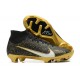 Nike Air Zoom Mercurial Superfly IX Elite FG High-top Black Gold Women And Men Soccer Cleats 