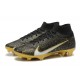 Nike Air Zoom Mercurial Superfly IX Elite FG High-top Black Gold Women And Men Soccer Cleats