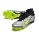 Nike Air Zoom Mercurial Superfly IX Elite FG High-top Black Grey Yellow Women And Men Soccer Cleats